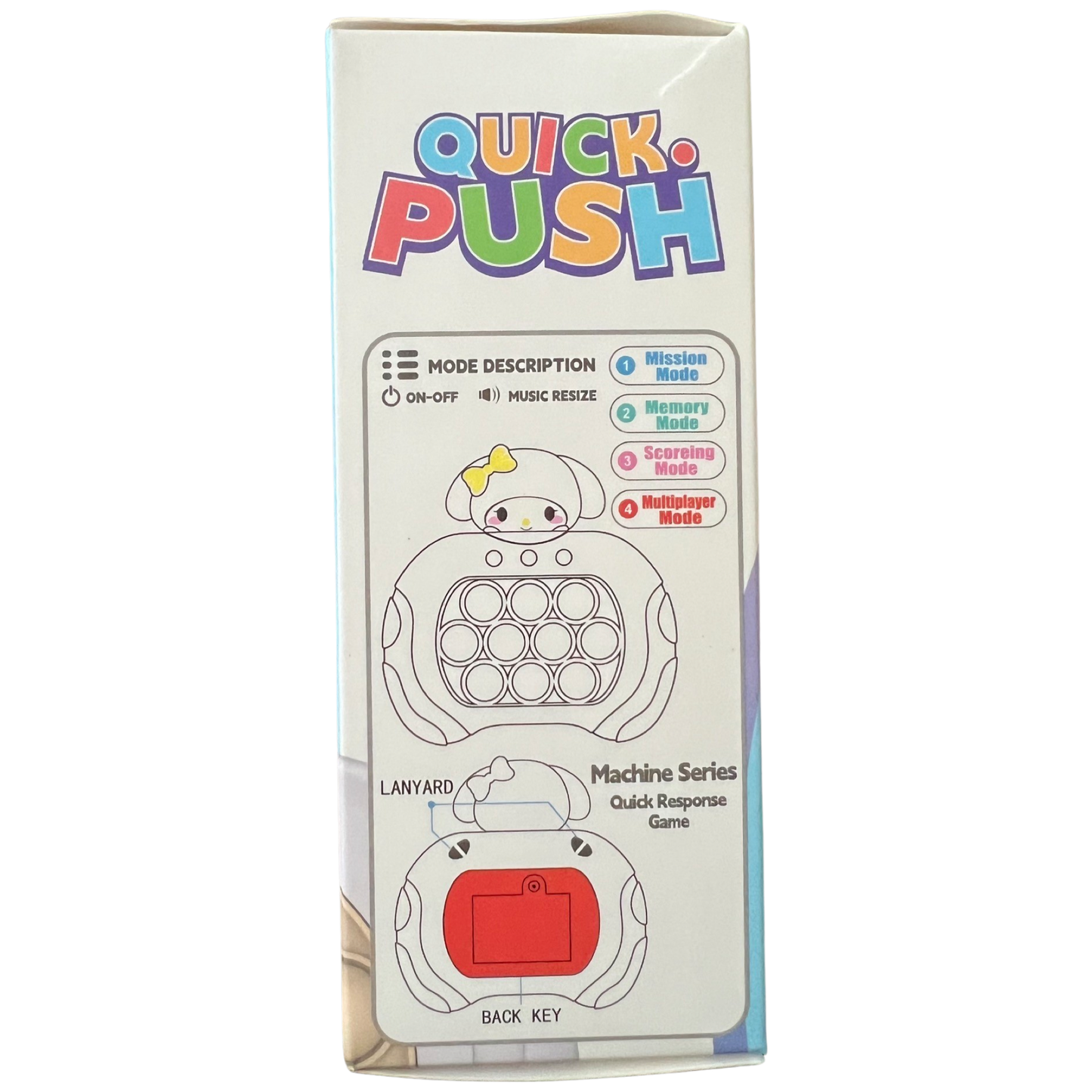 Kuromi Fidget Push Pop Handheld Contoller