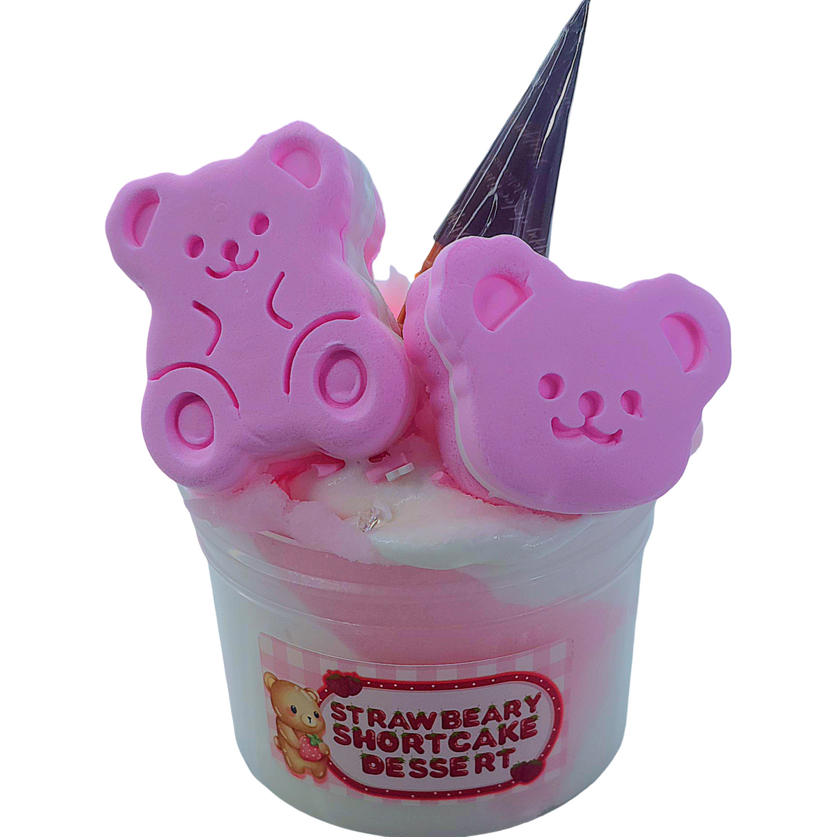 StrawBEARy Shortcake Dessert